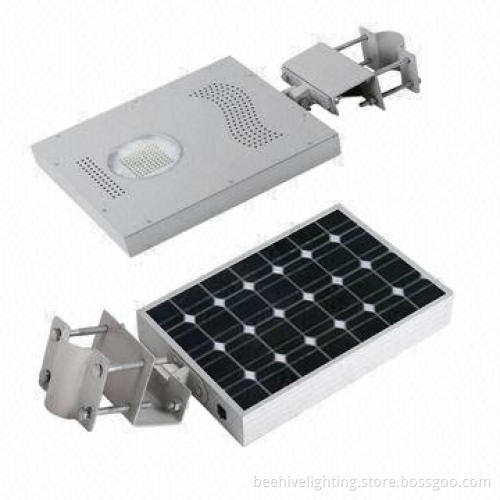 Solar Streetlights, 8W Power, All-in-one Integrated, Easy to Install with Lithium Battery